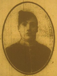 Picture of George William Webb from Rugby Advertiser 1st May 1915