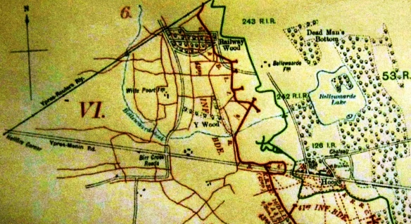 Bellewaarde Farm - Hooge map